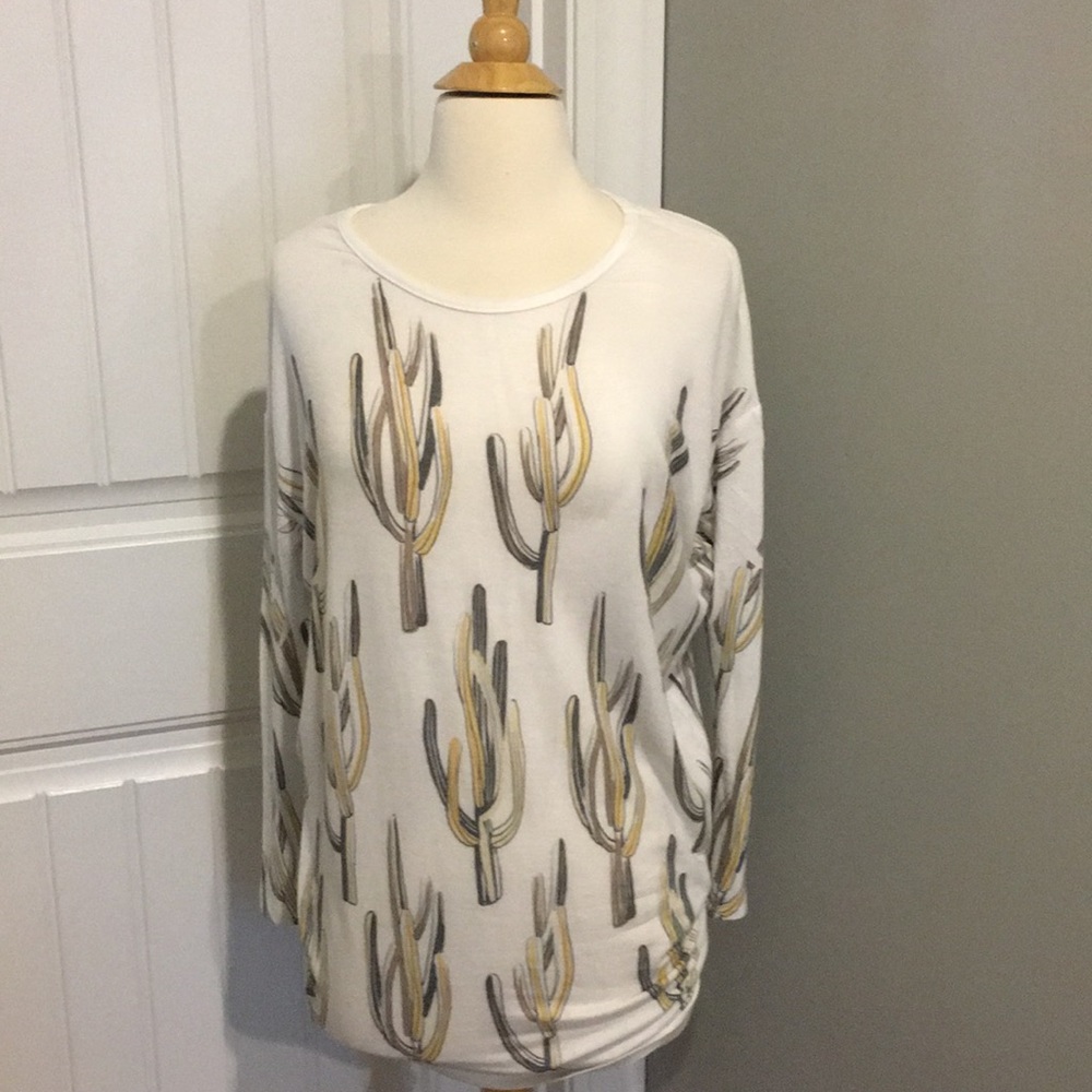 Boutique Cactus Western Pattern Top Small